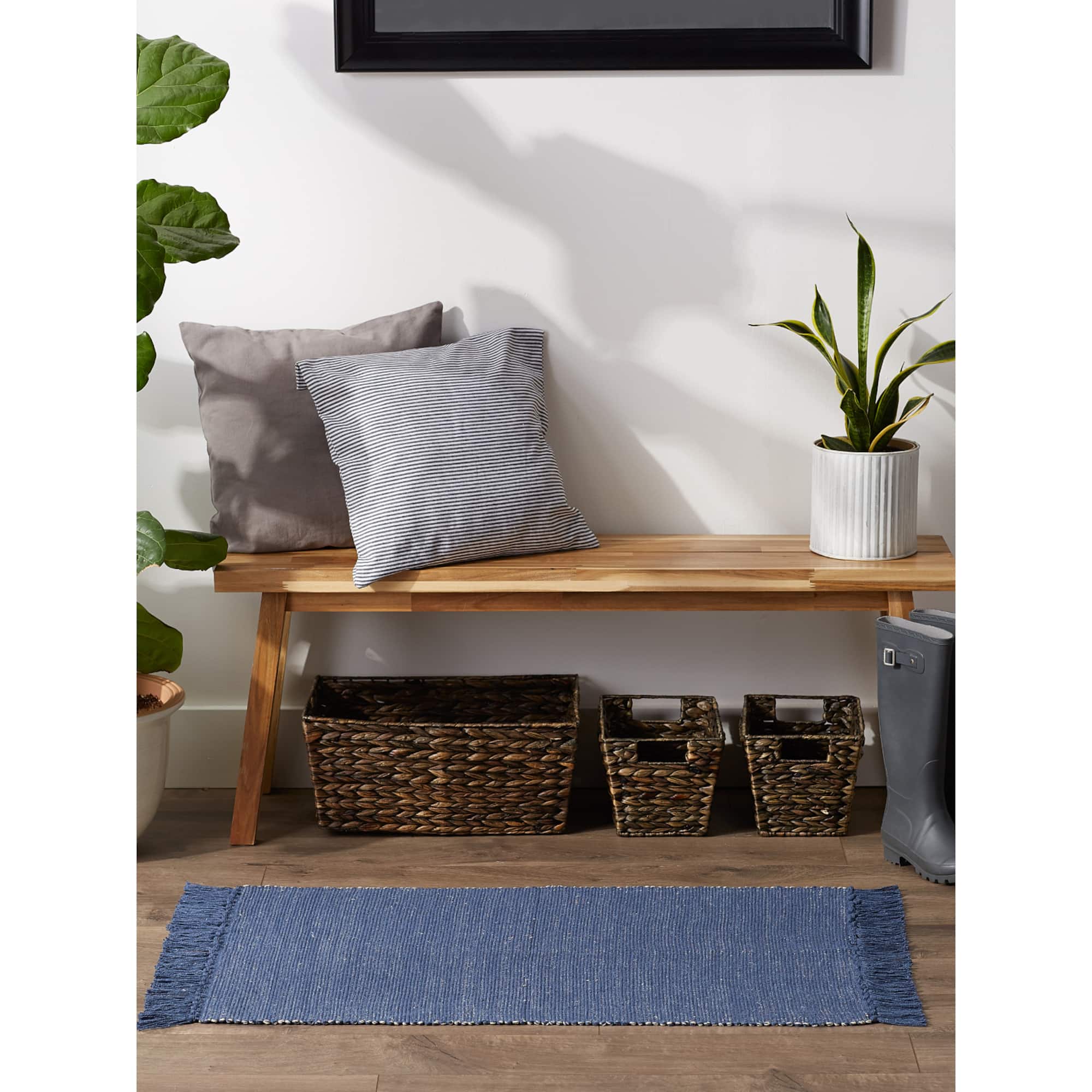 DII® 2-Tone Ribbed Rug